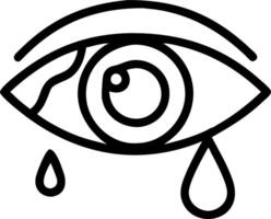 Close up of tearful eye showing vulnerability and mental health awareness Set A vector