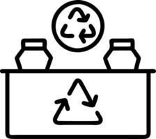 Close up of sustainable product packaging with recycling symbols in an office setting Set A vector