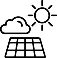 Close up of solar panel cells with reflection of clouds Set 2 vector