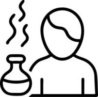 Close up of person using aromatherapy diffuser copy space on right Set A vector