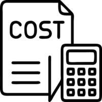 Close up of logistics cost calculator and financial report Set A vector