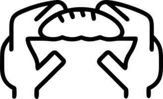 Close up of hands breaking open fresh bread over a table Set A vector