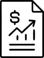 Close up of green chart growth icon on financial report symbolizing sustainable growth Set A vector