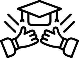 Close up of graduates hands holding diploma with reality tech background copy space on right Set A vector