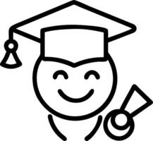 Close up of graduates face with reality elements and diploma copy space below Set A vector