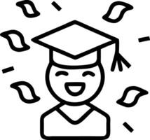 Close up of graduates face with reality elements and diploma copy space below Set A2 vector
