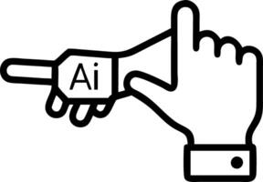 Close up of engineers gloved hand adjusting AI powered sensor Set A vector