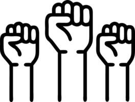 Close up of diverse hands reaching upwards with copy space Set A vector