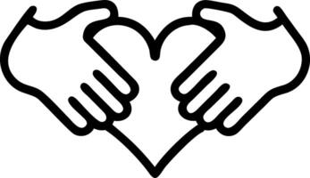 Close up of diverse hands forming heart shape with copy space Set A vector