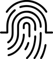 Close up of digital fingerprint scan on a biometric device symbolizing digital security Set A vector