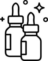 Close up of aromatherapy essential oils with bokeh lights copy space below Set A vector