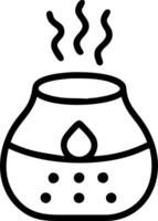 Close up of aromatherapy diffuser with soft abstract lights copy space on right Set A vector
