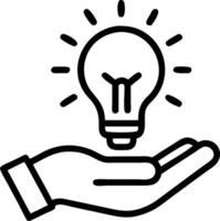 Close up of an entrepreneurs hand holding a lightbulb symbolizing innovation Set 2 vector