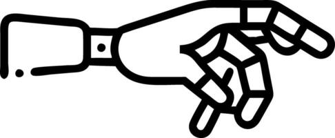 Close up of an AI driven robot hand reaching out symbolizing connection with digital transformation Set A vector