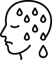 Close up of a person face with eyes closed feeling the breeze with copy space Set A2 vector