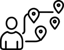 Close up of a marketing manager presenting a customer journey map to stakeholders Set 2 vector