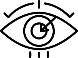 Close up of a leaders eye with a visionary look symbolizing future goals Set A vector