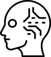 Close up of a human face with digital tattoos and copy space Set A vector