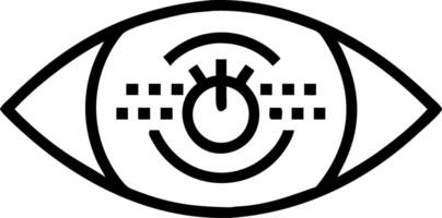 Close up of a human eye with digital code reflections and copy space Set A vector