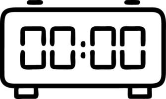Close up of a digital clock displaying time management Set 2 vector