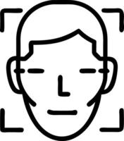 Close up of a face with digital grid overlay and copy space Set A vector