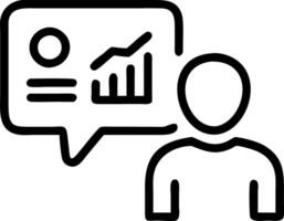 Close up of a CEO reviewing a customer analytics dashboard Set 2 vector