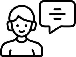 Close up of a customer service representative assisting a client via call vector