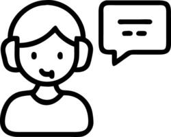 Close up of a customer service representative assisting a client via call Set 2 vector