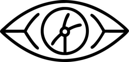 Close up of a businesspersons eye reflecting wind turbines with copy space Set A vector