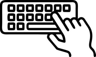 Close up of a businesswomans hand typing on a keyboard with green keys and copy space Set A vector