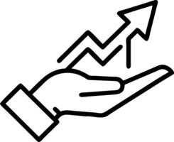 Close up of a businessman hand holding a green upward arrow with copy space Set A vector