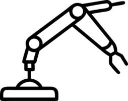 Clean surface with surgical robot arm and scalpel Set A vector