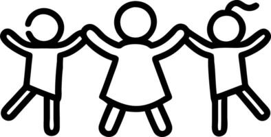 Children of different ethnicities playing in park with copy space Set A vector