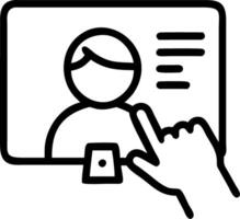 Child using educational app on tablet with copy space Set A vector