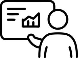 CEO reviewing customer analytics dashboard Set A vector