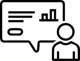 CEO reviewing customer analytics dashboard Set A3 vector
