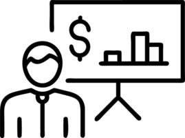 CEO discussing financial sustainability with stakeholders Set A vector
