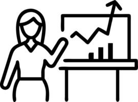 Businesswoman presenting growth strategies on soft abstract background Set A vector