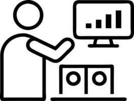 Businessperson monitoring automated inventory system on digital dashboard Set A vector