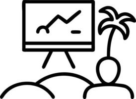 Business workshop held on beach with group activities and copy space Set A vector