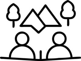 Business training session in nature reserve with copy space Set A vector