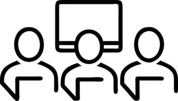 Business team using tablets for presentations bokeh digital art background copy space on right vector