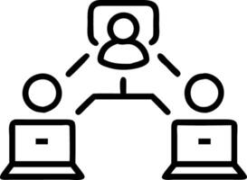 Business team using collaborative project management tools plain background copy space on top vector