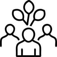 Business team silhouette with green tree background and copy space Set A2 vector