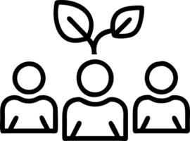 Business team discussing sustainable strategies Set A vector