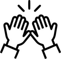 Business team clapping in applause after successful presentation Set A vector