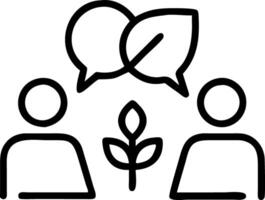 Business professionals discussing sustainable strategies in eco friendly lounge Set A vector