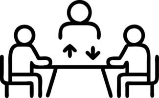 Business meeting in a recycled materials conference room with space for copy Set A2 vector