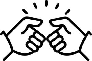 Business handshake merging into a forest with bokeh lights Set A vector