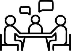 Business executives discussing cybersecurity strategies with copy space Set A vector